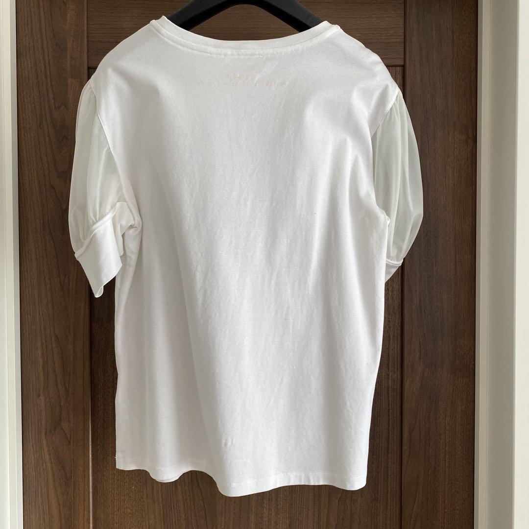 【ねむりひめ様】エポカ　シフォン　シースルー　パフスリーブ　半袖　Tシャツ