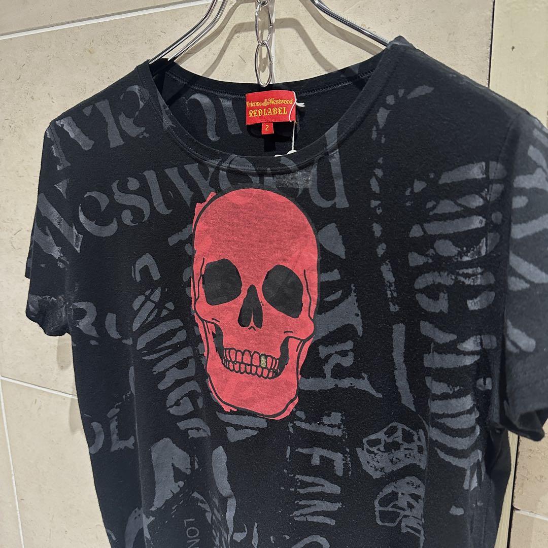美品 ロゴ Tシャツ 半袖 リブTシャツ オーブ ワンポイント Y2K