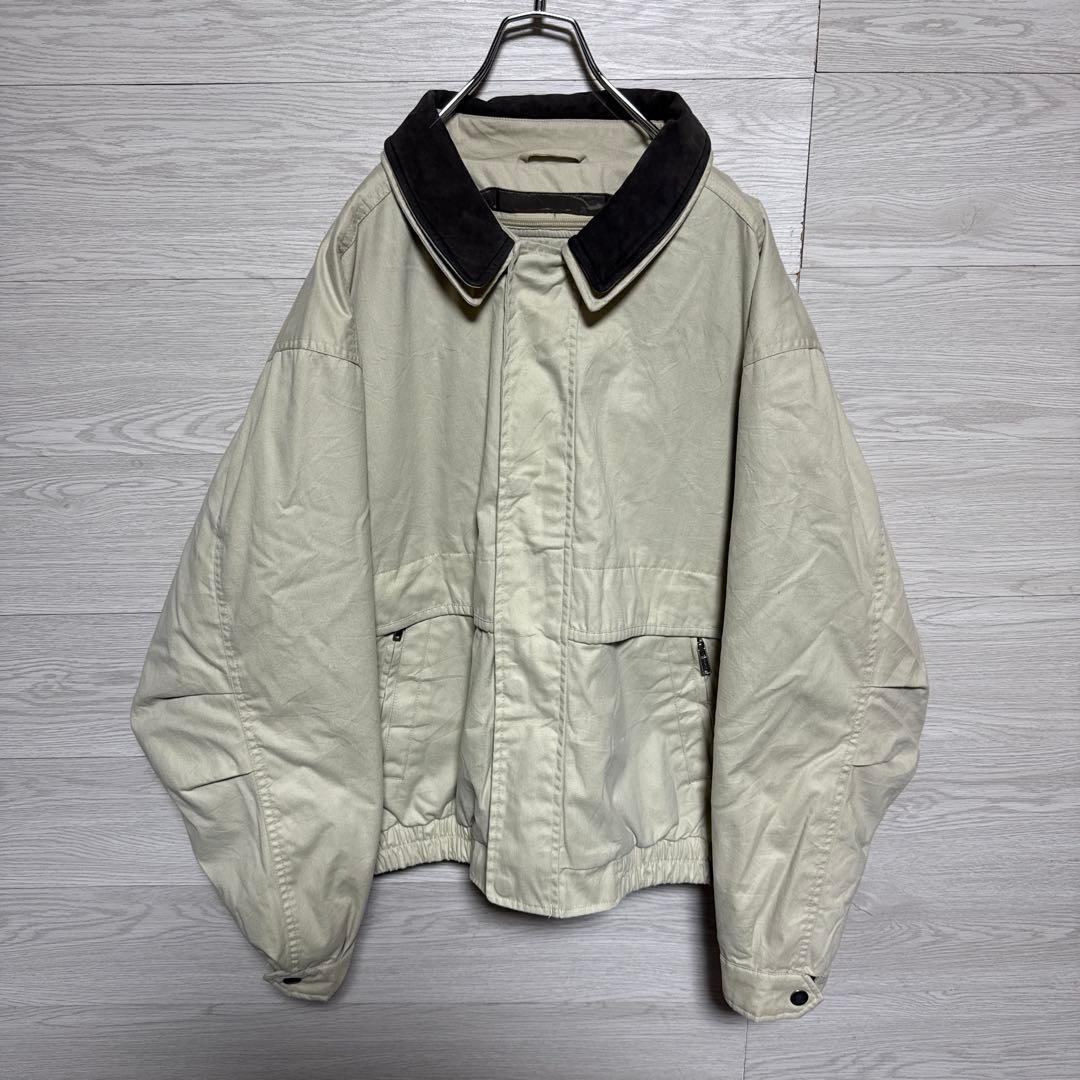 90s Roundtree & Yorke ライナー 中綿 襟革 カバーオール 90s Roundtree & Yorke ライナー 中綿 襟革 カバーオール