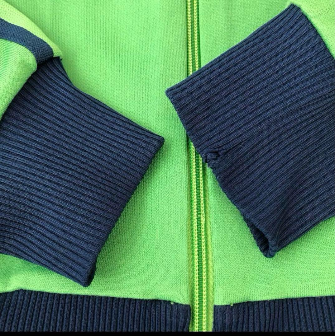 アディダストラックジャケット黄緑グリーンジャージ古着