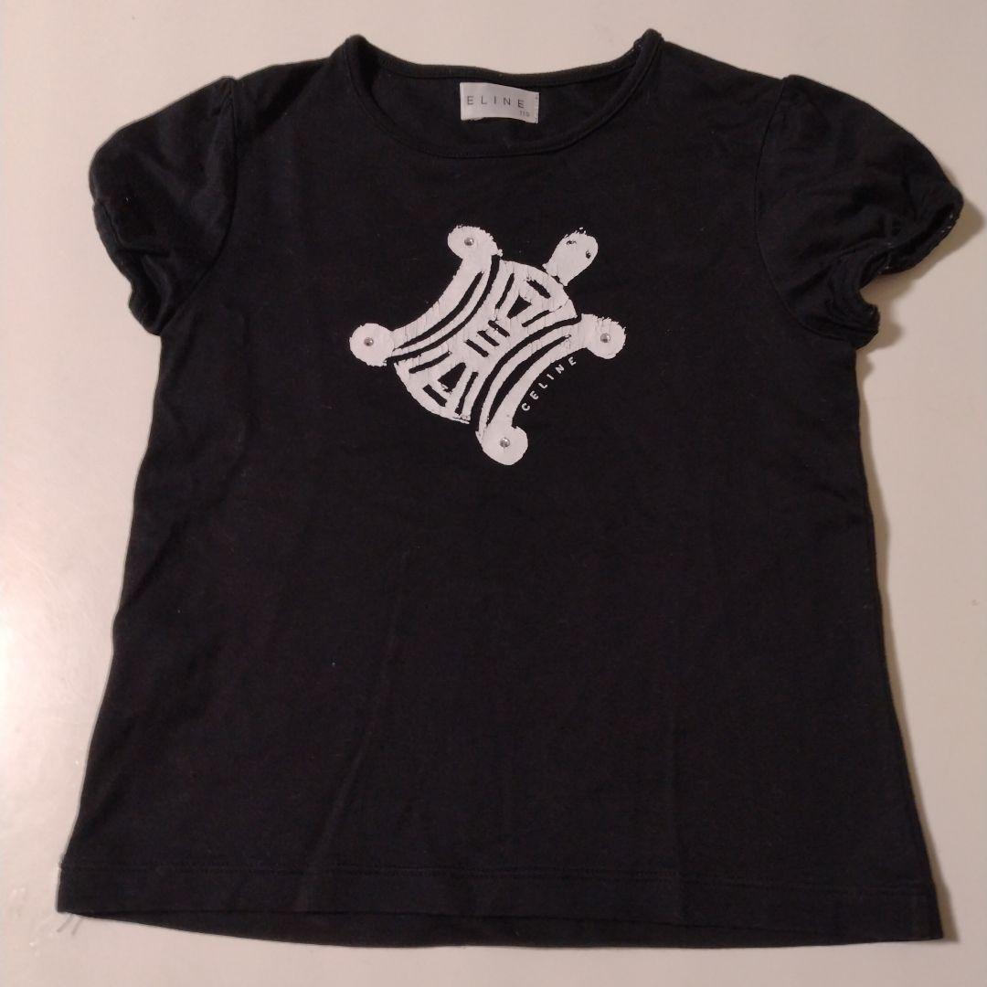 セリーヌTシャツ　celine 黒　美品 セリーヌ/Tシャツ/黒×白/サイズ：Lの買取実績【ブランディア】