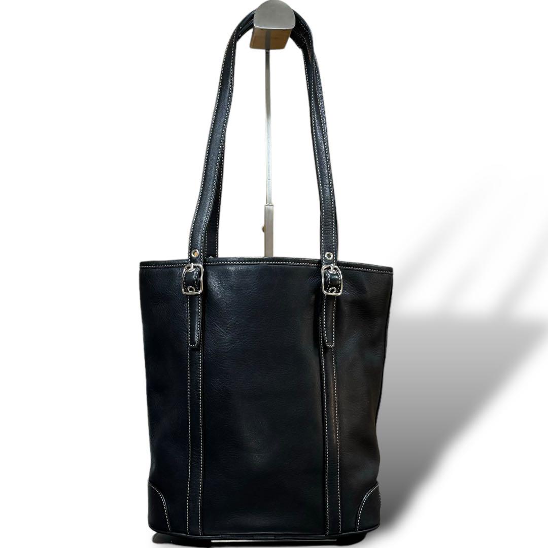 希少 美品 COACH コーチ オールドコーチ トートバッグ 黒 レザー 肩がけ