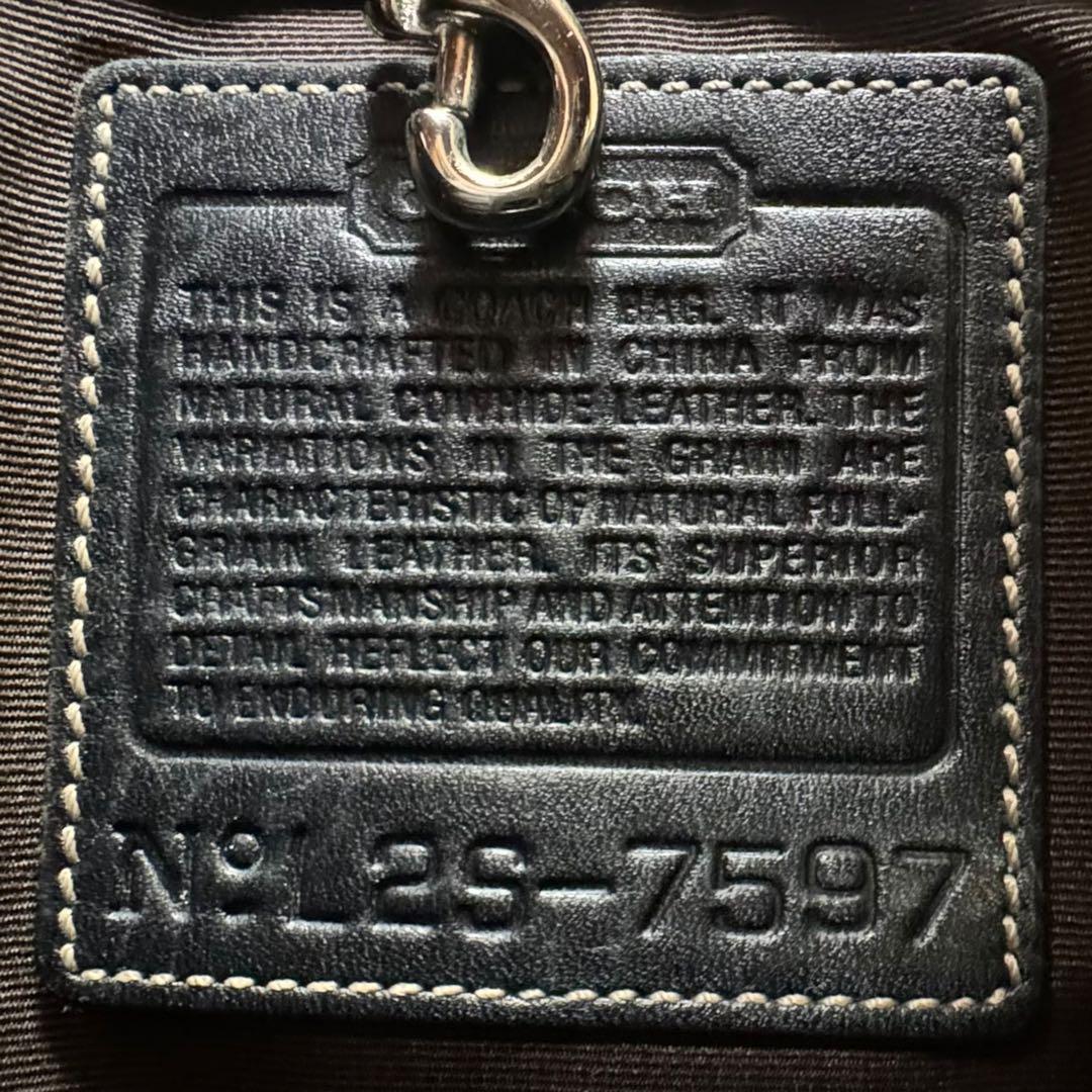 希少 美品 COACH コーチ オールドコーチ トートバッグ 黒 レザー 肩がけ