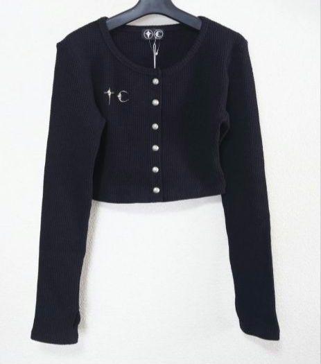 新品 THUG CLUB TC Cardigan (W) \"BLACK\" 2 黒