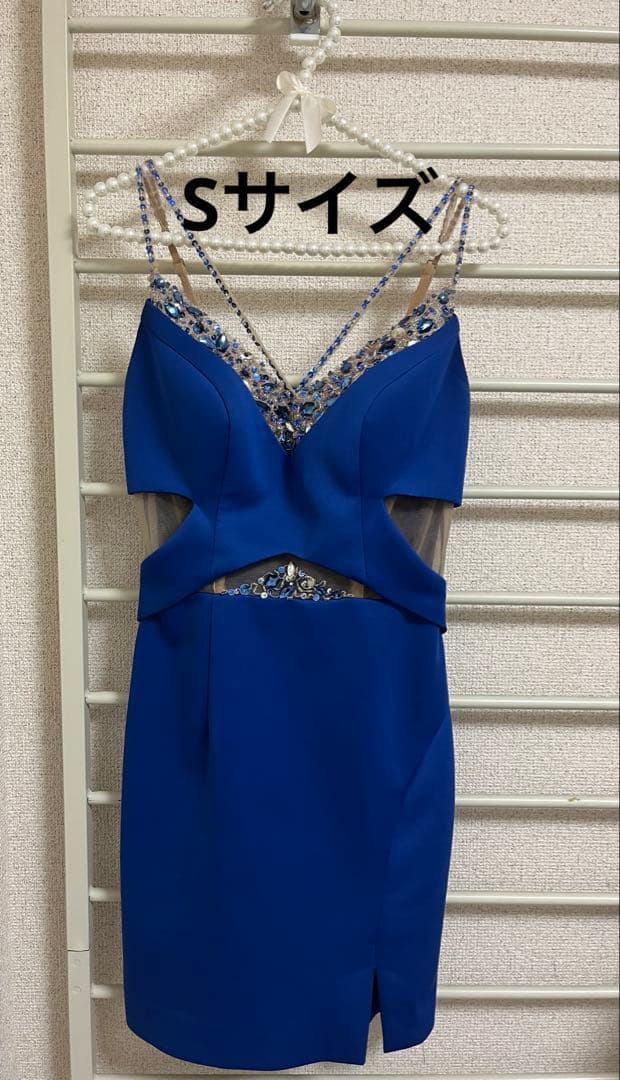 IRMA キャバドレス タイト 青S WWW_MORNINGWALKER_COM