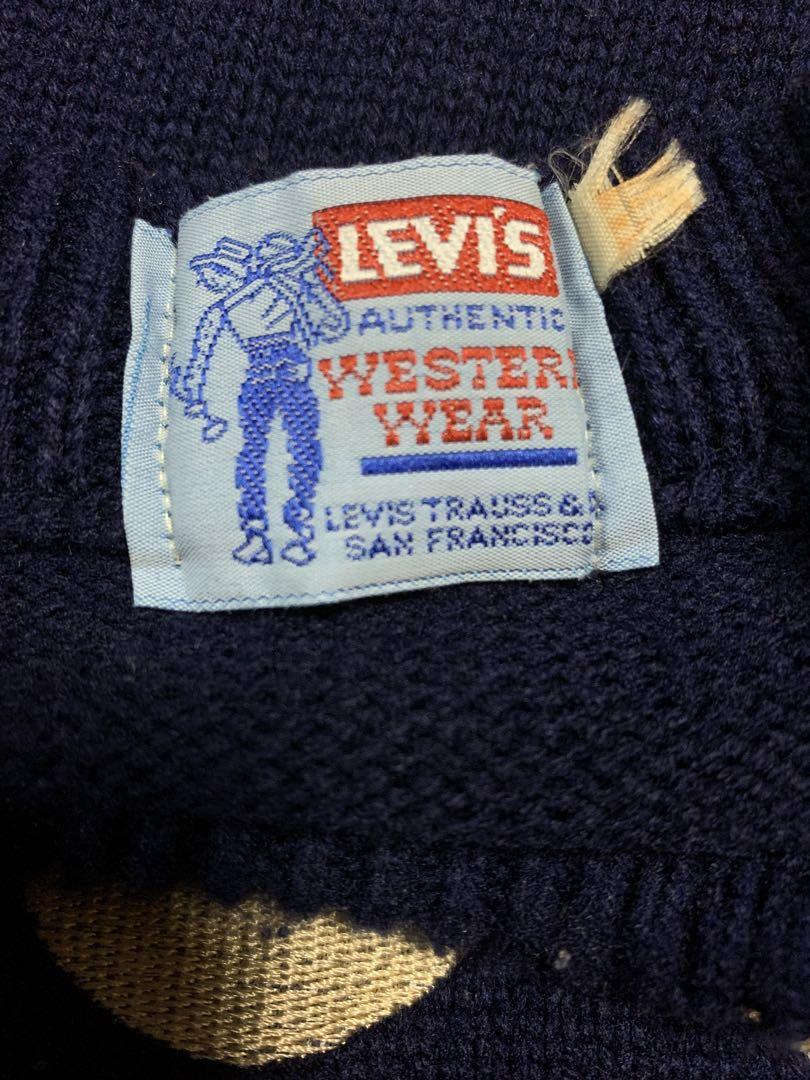 レア★リーバイス★ニット★セーター★501★ビンテージ★古着★70s★刺繍★