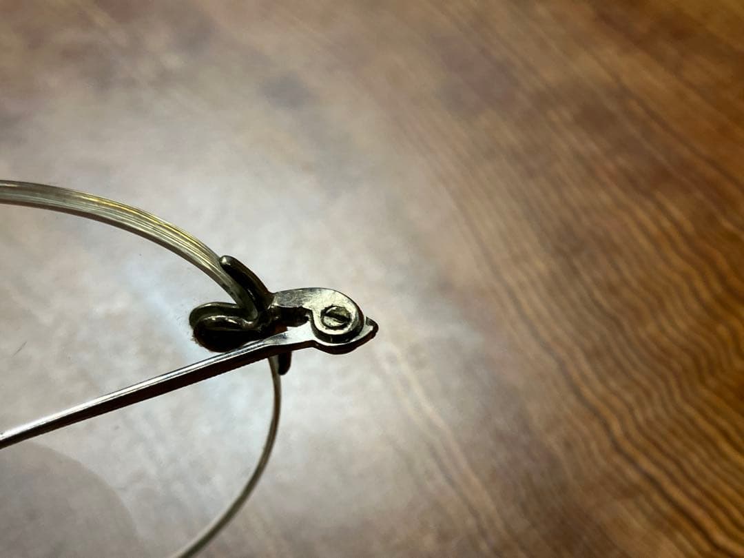 【E413】アメリカンオプティカル 旧ロゴ 白金張り リムレスヴィンテージ眼鏡 【E413】アメリカンオプティカル 旧ロゴ 白金張り リムレスヴィンテージ眼鏡