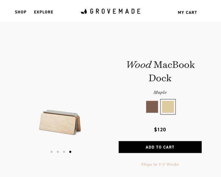 えていただ Grovemade メープル wU0k3-m93771506205 MacBookスタンド ・スマホ・