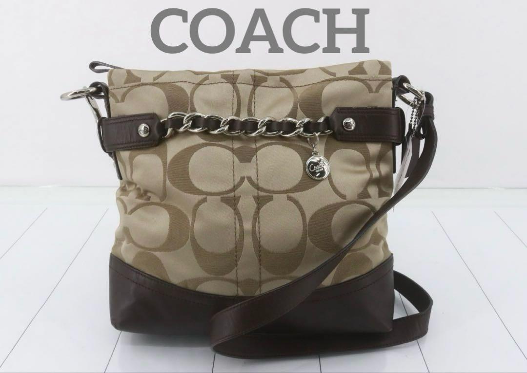 COACH コーチ シグネチャー チェーン ショルダーバッグ