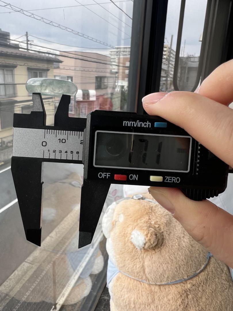 天然翡翠　ミャンマー産A貨　本翡翠　くりぬき　リング