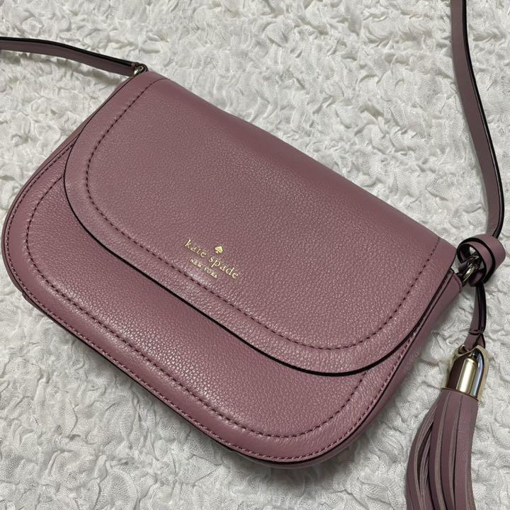 柄デザイン無地kate spade ショルダーバッグ