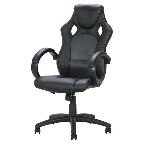 とうござい⌖ 新品 サーキット BK ZtR2o-m93779906707 送料無料 レーシングチェアー デスクチェ