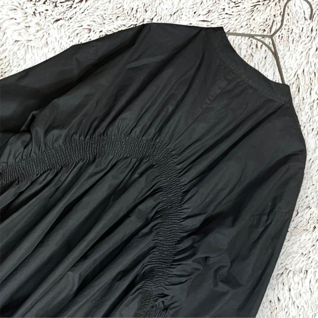 ◇ZARA◇バンドネック イレギュラー シャーリング シャツ