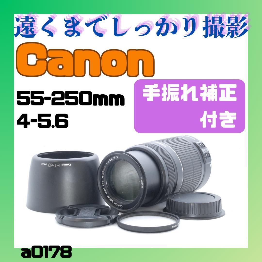 大人気✨Canon　55-250ｍｍ　4-5.6　IS Ⅱ 望遠　手振れ補正