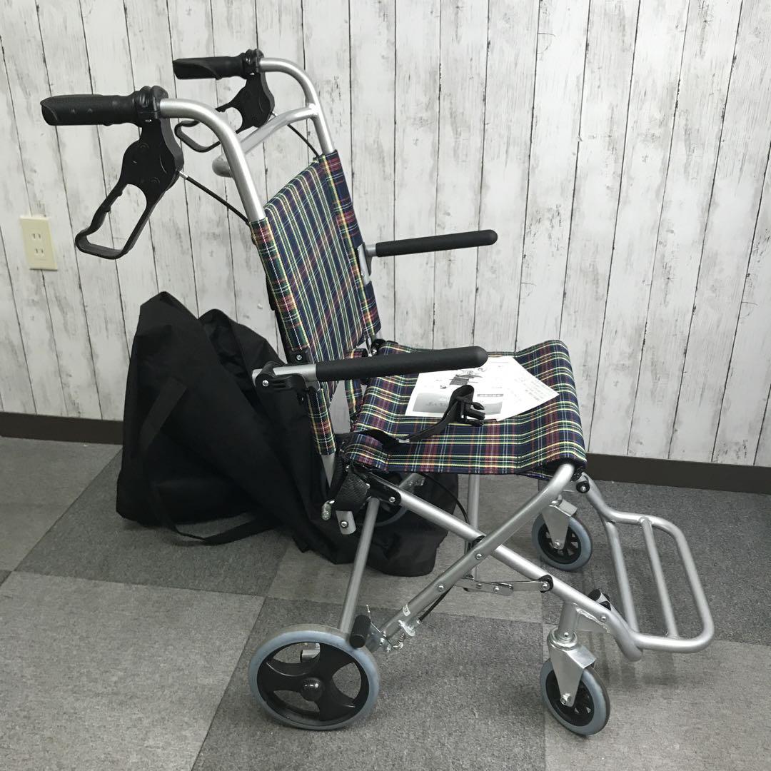 【美品】車椅子 小型、超軽量 ポータブル 高齢者/障害者/子供 D