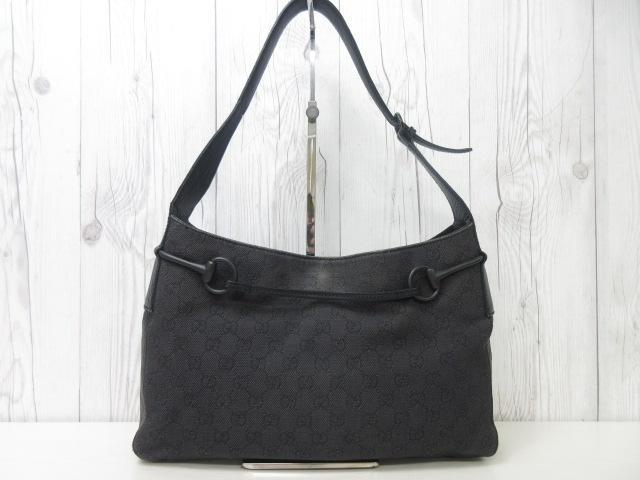 人気新作 美品 ハンドバッグ ショルダーバッグ 黒 Ks4Ar-m93789824669 GUCCI グッチ GG柄 低価人気SALE