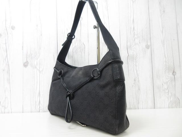 人気新作 美品 ハンドバッグ ショルダーバッグ 黒 Ks4Ar-m93789824669 GUCCI グッチ GG柄 低価人気SALE