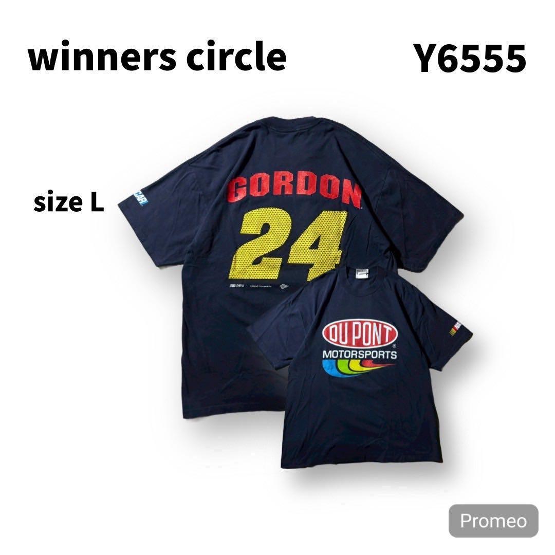 【即購入OK】WINNER'S CIRCLE 半袖Tシャツ　サイズL ネイビー
