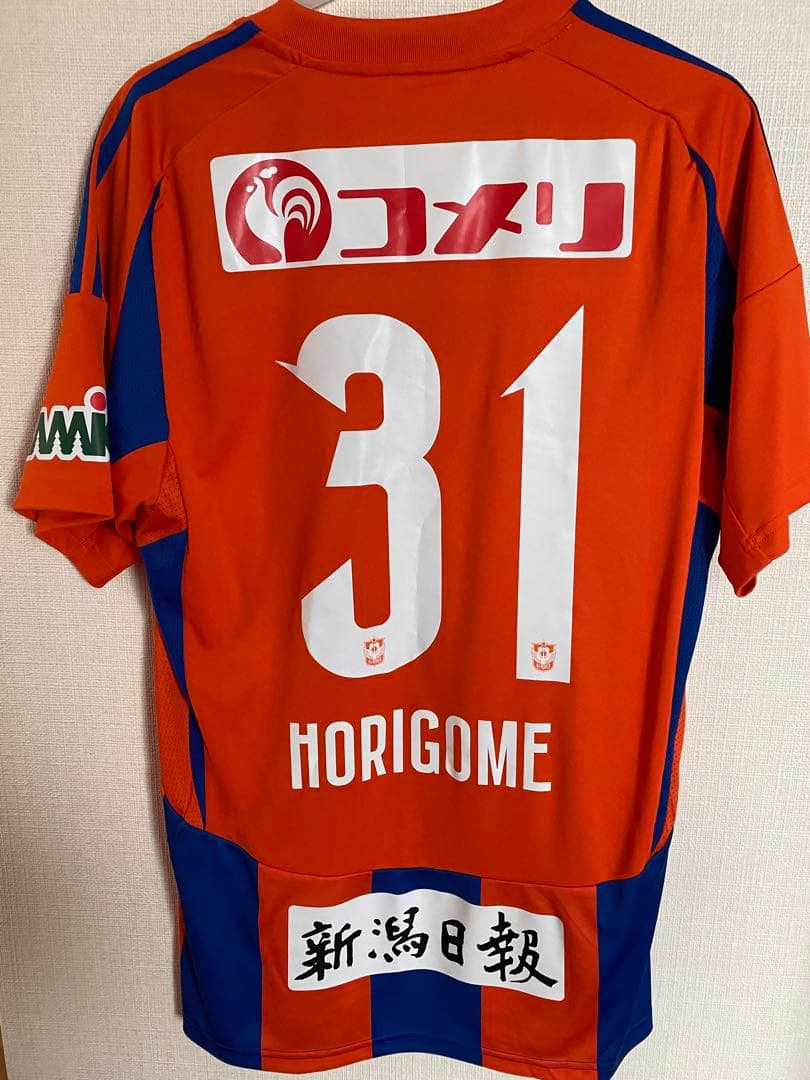 アルビレックス新潟31堀米選手ユニフォーム Ｌサイズ新品、♥
