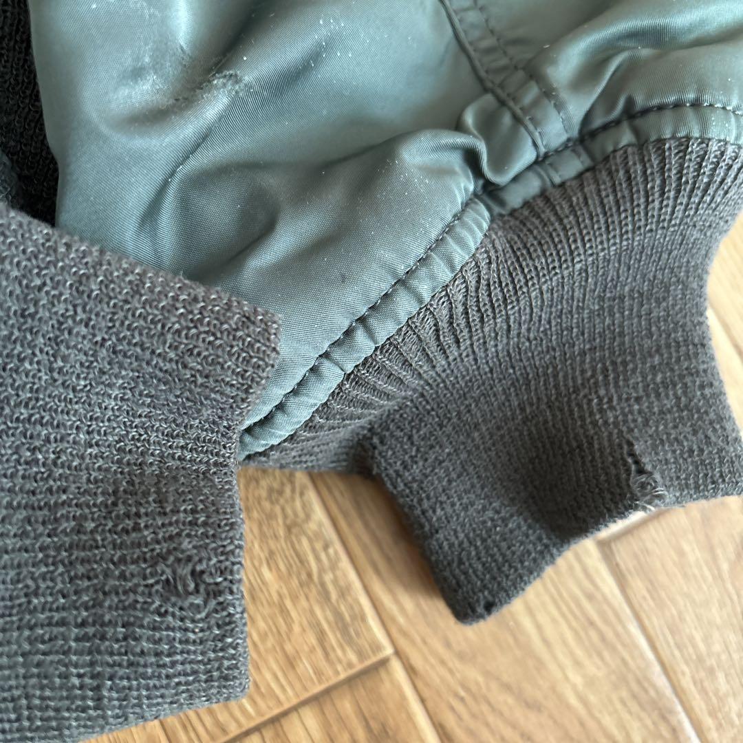 90s USA製 ALPHA INDUSTRIES MA-1 緑 バッグロゴ