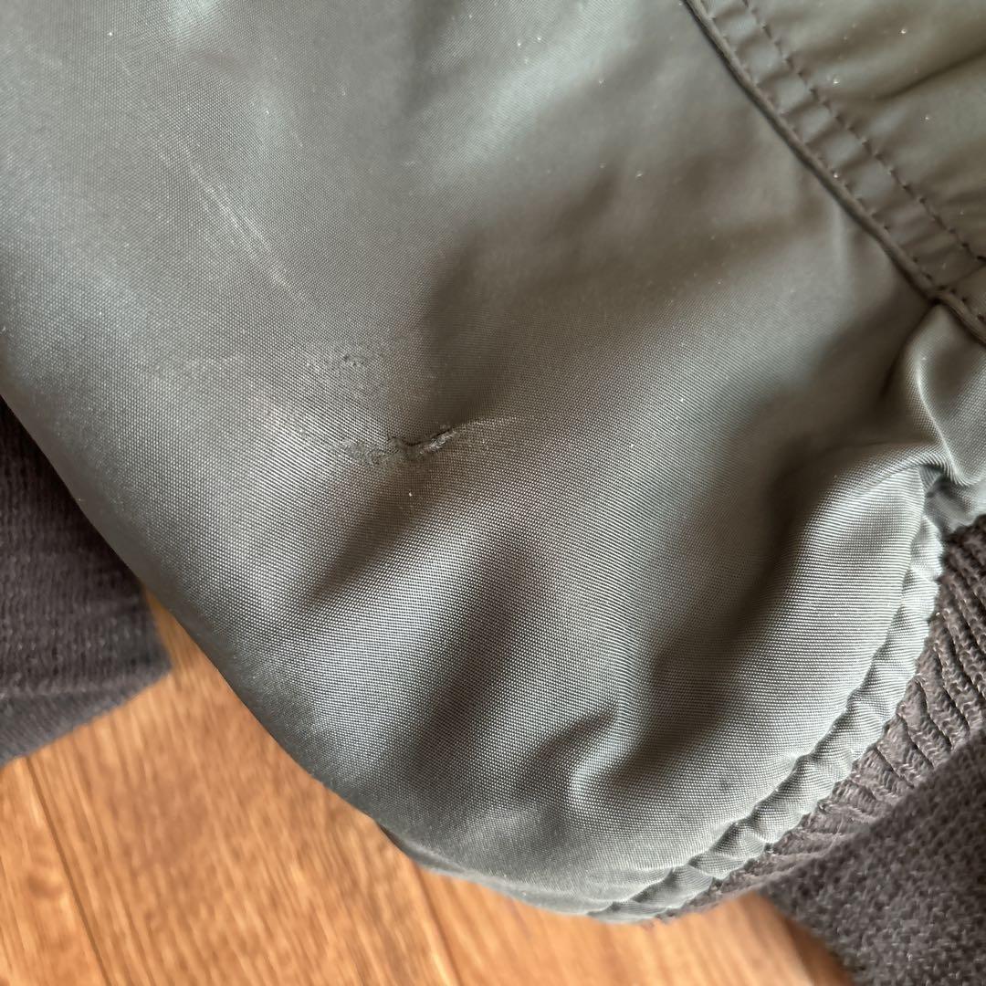 90s USA製 ALPHA INDUSTRIES MA-1 緑 バッグロゴ