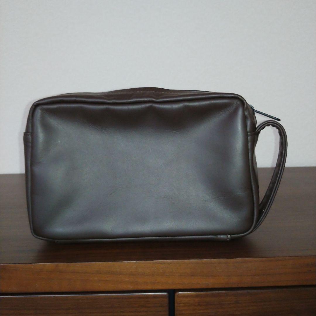 【美品】吉田カバン　ポーター　ダークブラウン 　レザー 　クラッチバッグ
