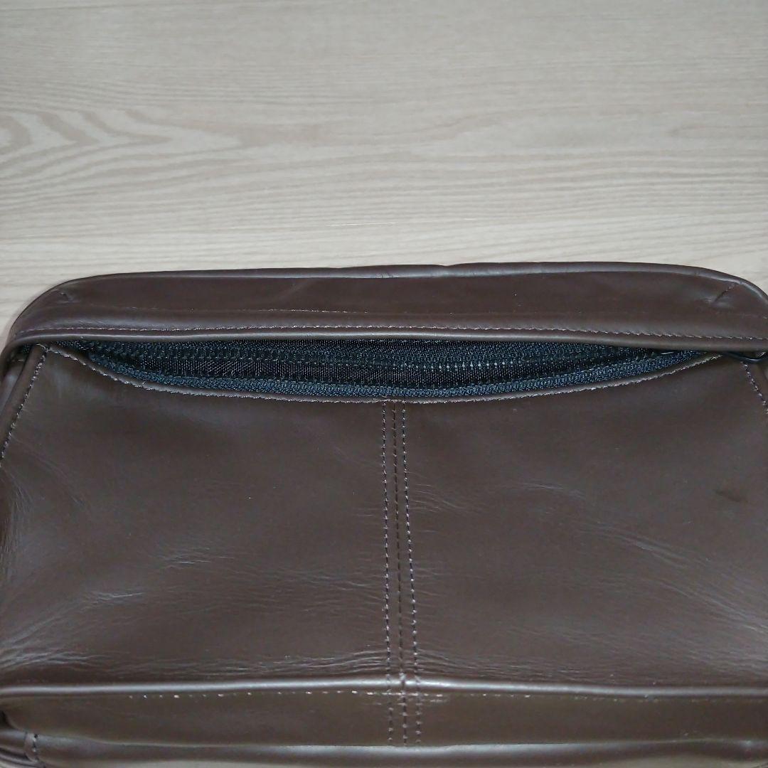 【美品】吉田カバン　ポーター　ダークブラウン 　レザー 　クラッチバッグ