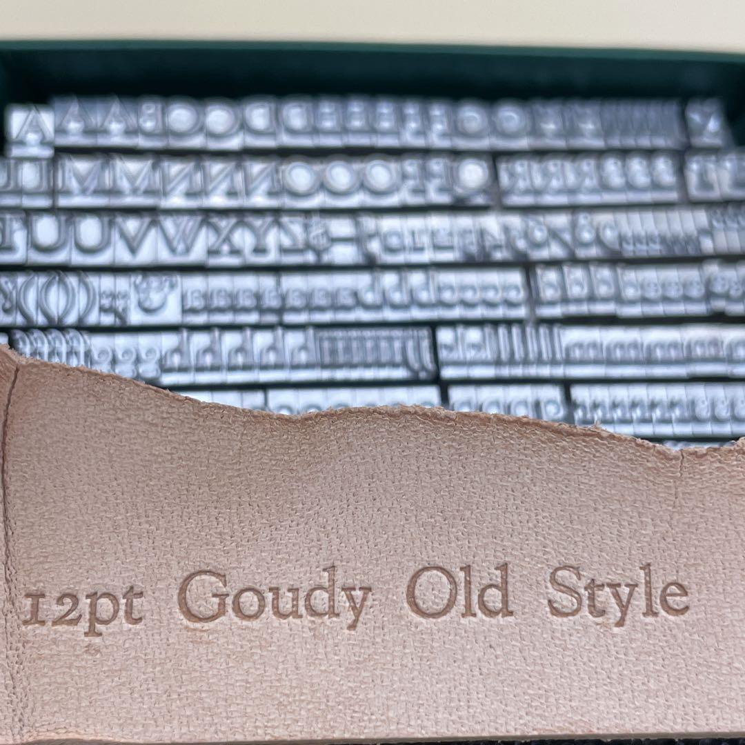 12pt Goudy Old Style アルファベット メタルスタンプ◇