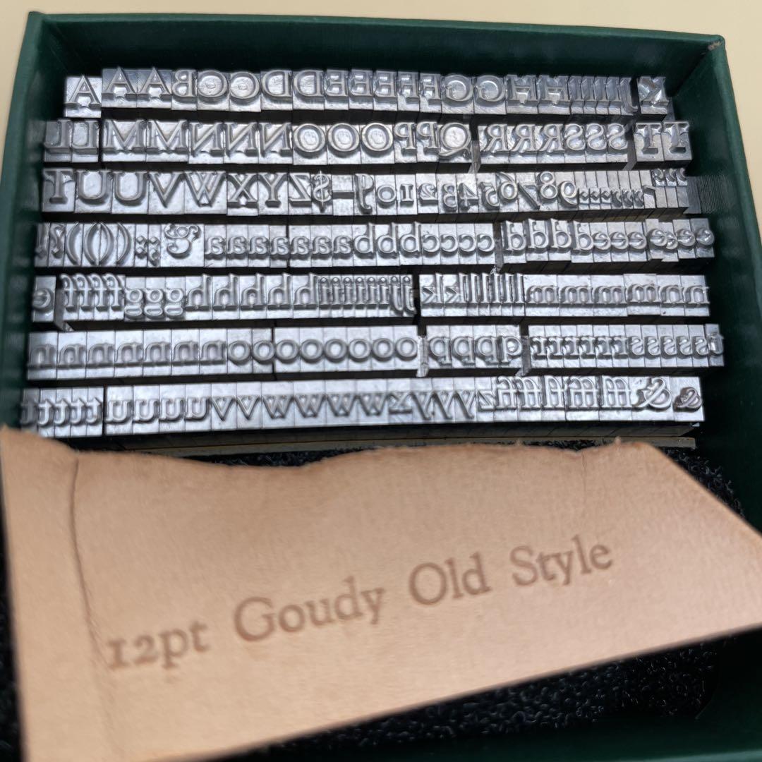 12pt Goudy Old Style アルファベット メタルスタンプ◇