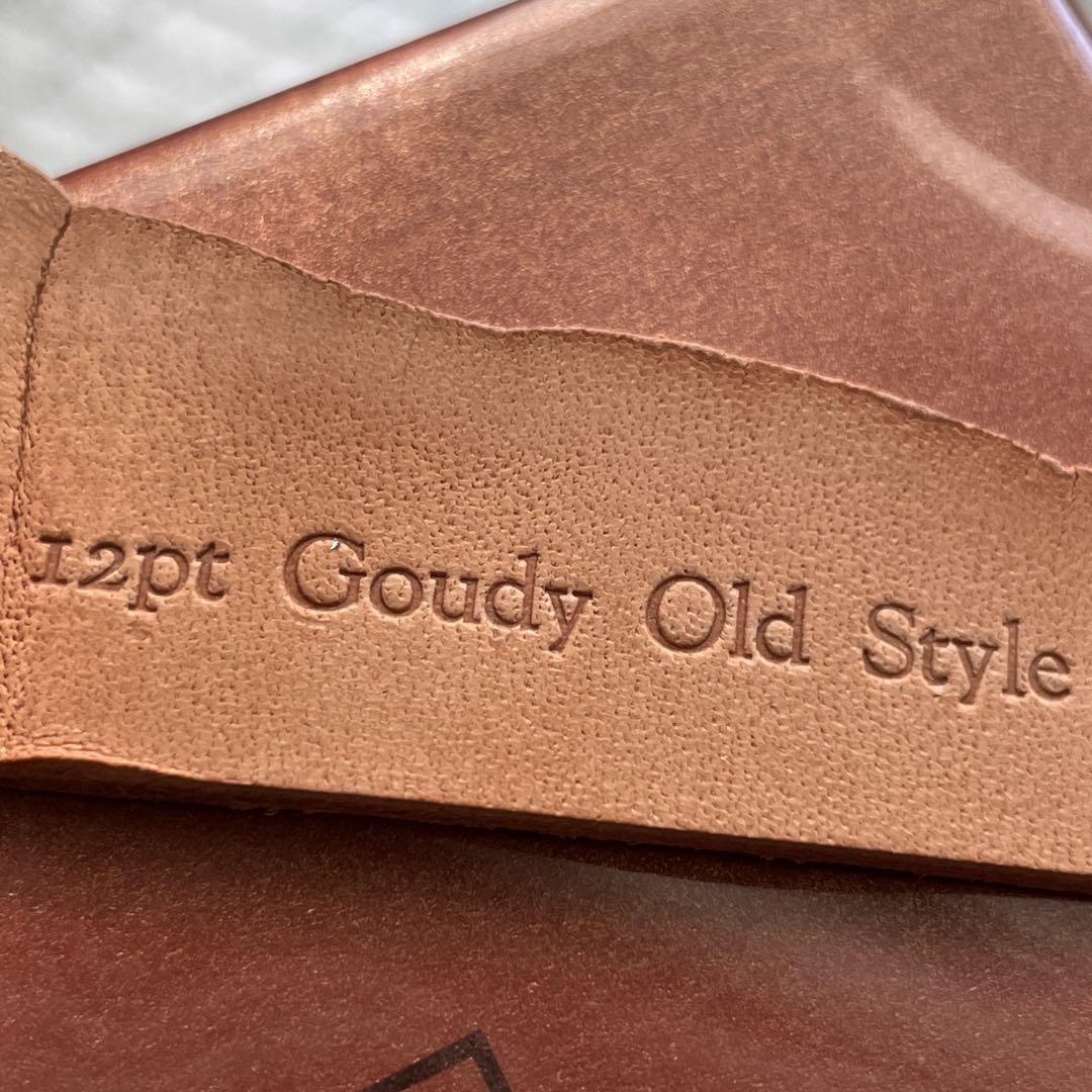 12pt Goudy Old Style アルファベット メタルスタンプ◇