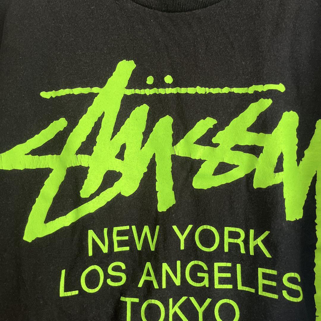 STUSSY メッシュアスレチックシャツ ブラック/イエロー Stussy ブラック M Tシャツ ネオンイエロー - メルカリ