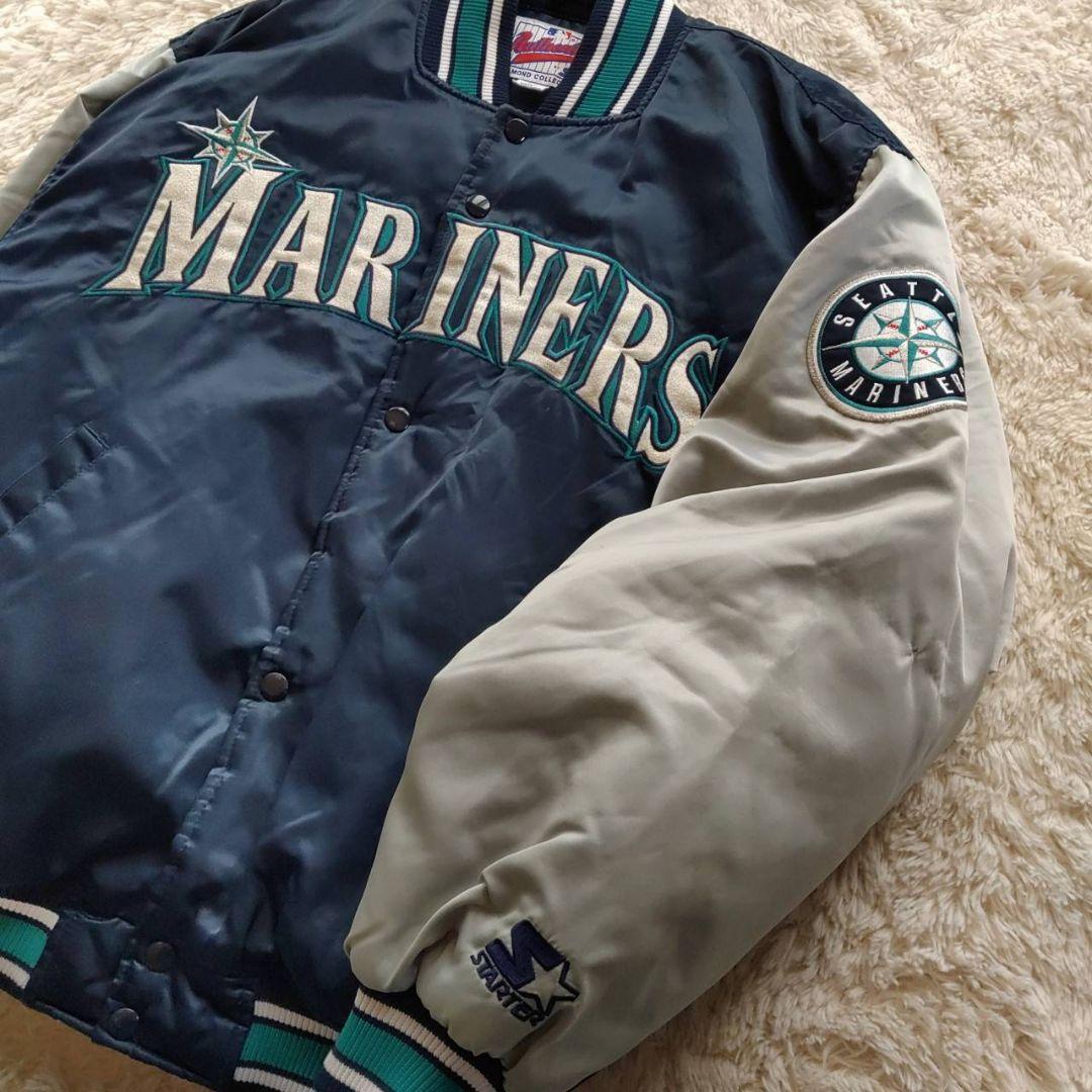 【MLB】90s Starter製 シアトルマリナーズ 中綿ブルゾン スタジャン