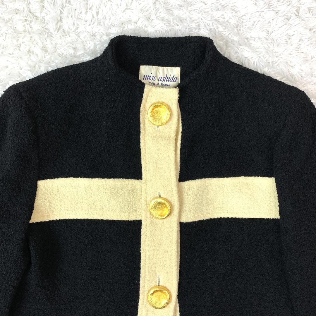 miss ashida ミスアシダ ショートジャケット ブラック 9 B9395