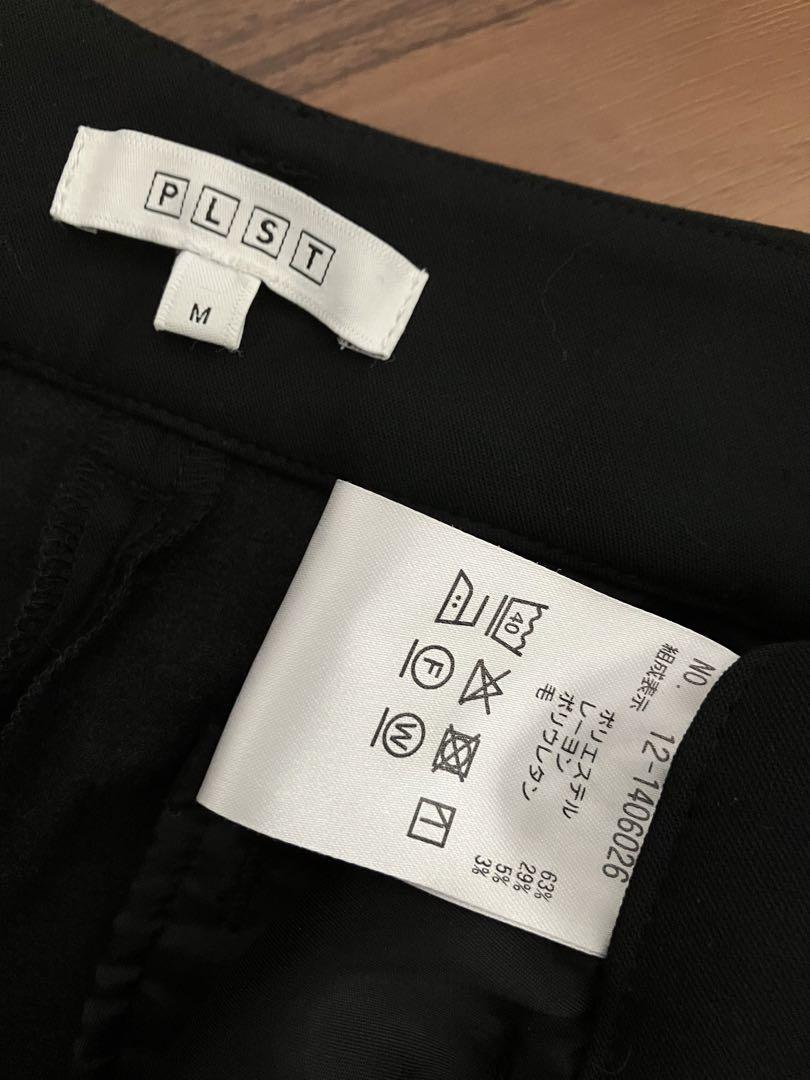 美品 PLST プラステ ウォームリザーブスティックパンツ M 黒　ブラック
