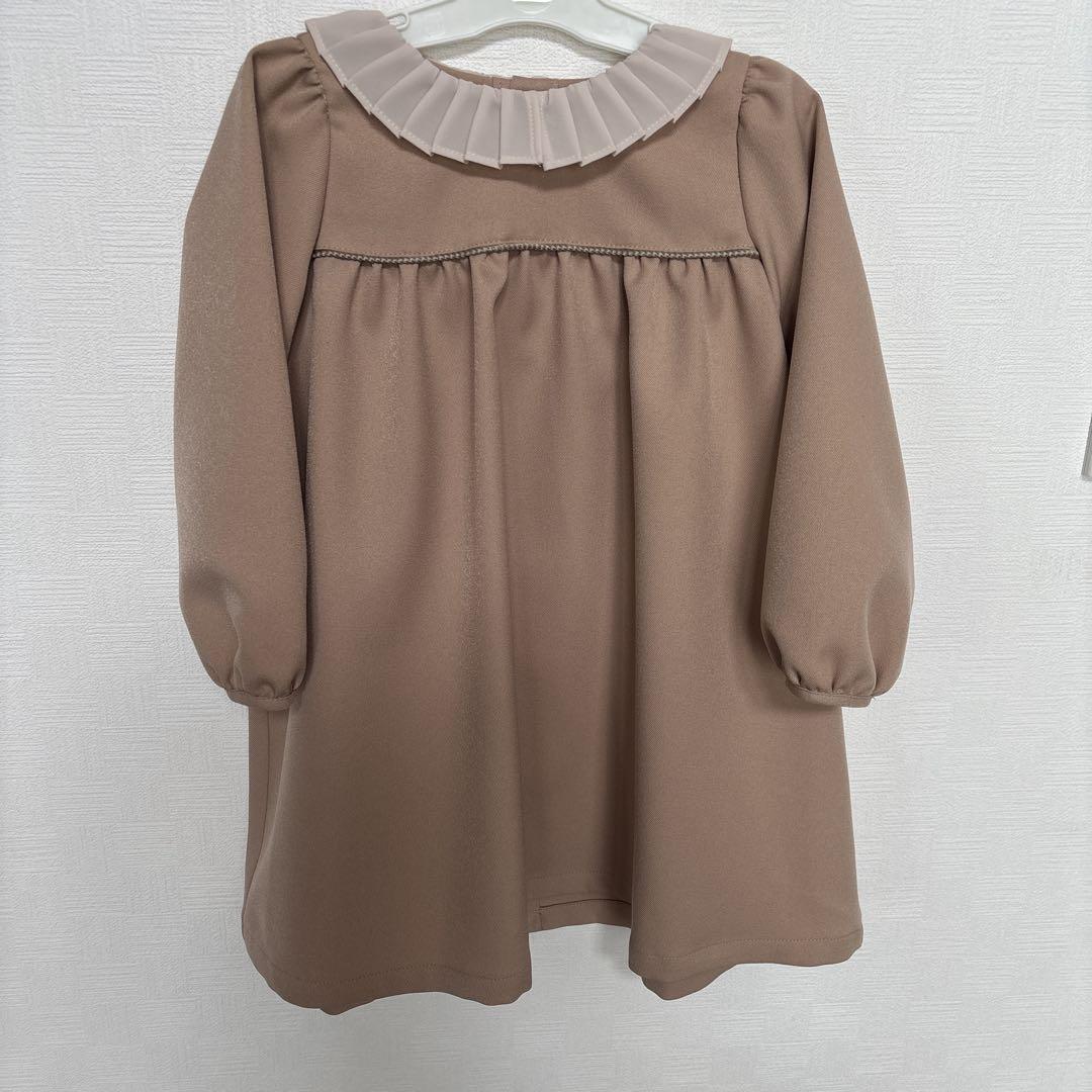 june-littlecloset セレモニーワンピース ベージュ90サイズ ワンピース