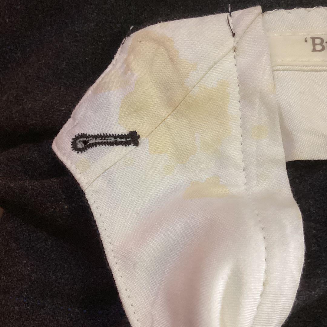 USA 古着 Burberry スラックス 2タック チェック柄 厚手 シティ