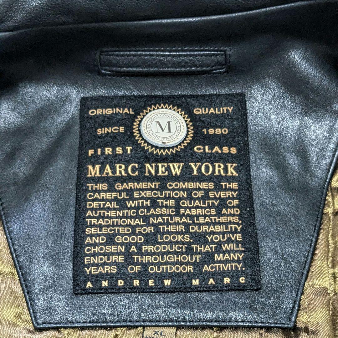 ☆ MARC NEW YORK レザージャケット キルティング ブラック XL