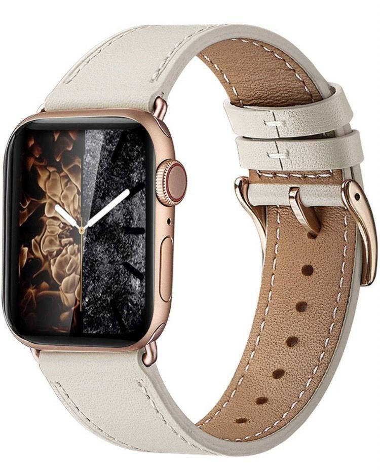 ㉒新品 38/40/41㎜ アップルウォッチ 用 本革 ベルト 互換品 全世代