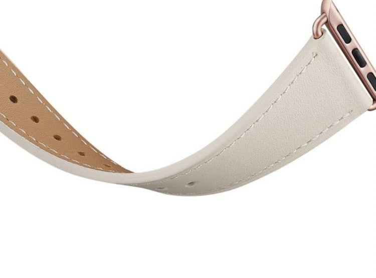 ㉒新品 38/40/41㎜ アップルウォッチ 用 本革 ベルト 互換品 全世代