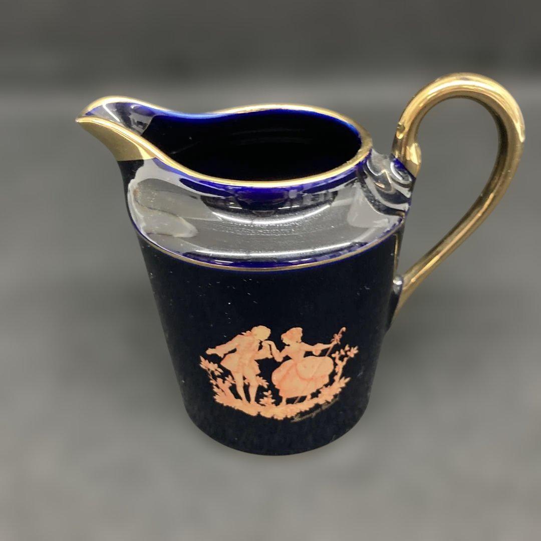 リモージュネイビーブルー ゴールドクリーマー ⭐︎