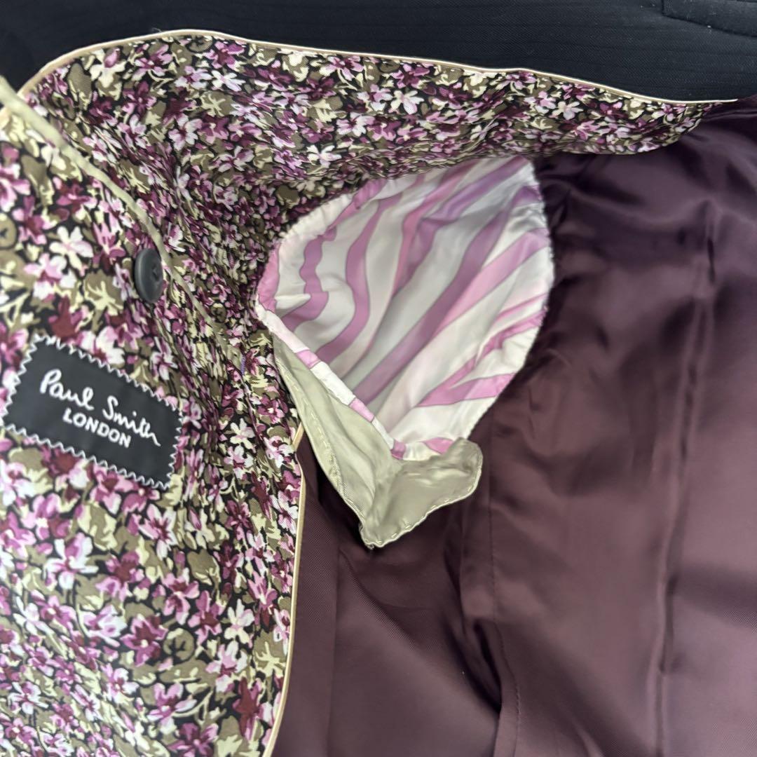 PAUL SMITH ポールスミス セットアップ スーツ 花柄 ブラック