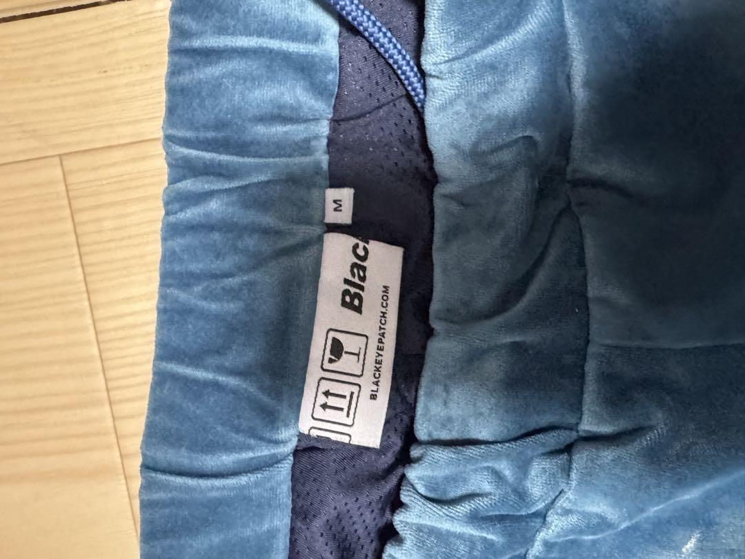 ブラックアイパッチ ベロア 刺繍ロゴ セットアップ M パンツのみ