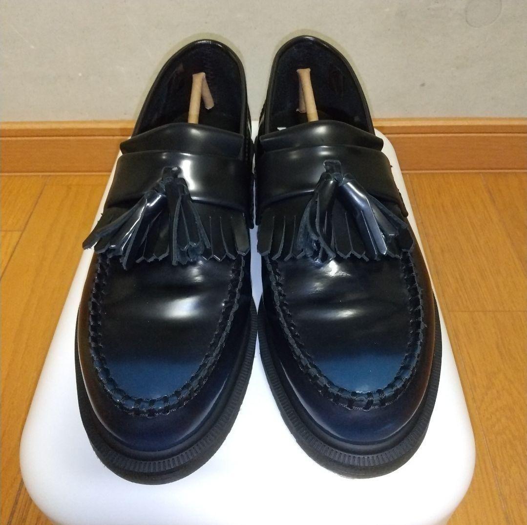 Dr.Martens フリンジ付きブラックローファー ドクターマーチン