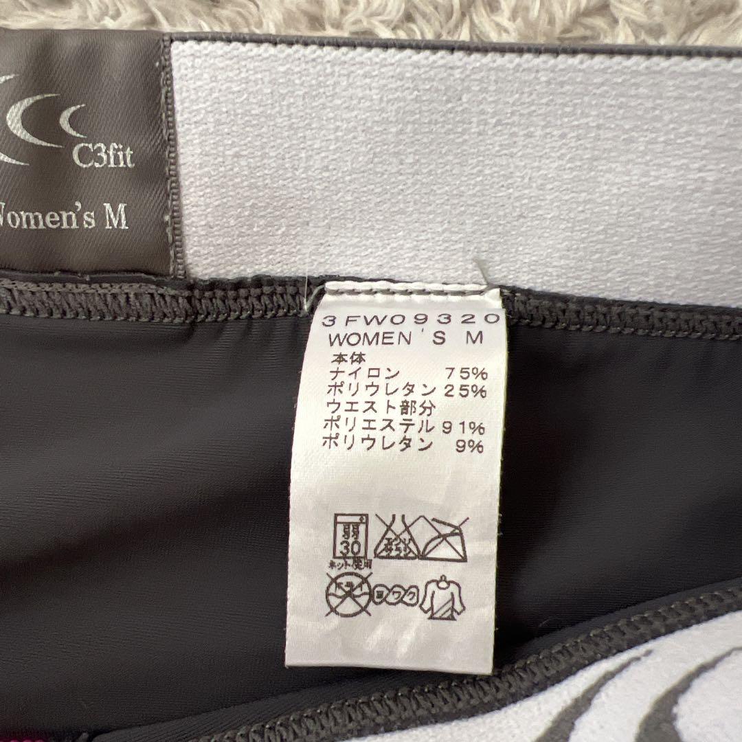 C3fit レディース タイツ Mサイズ ブラック/ピンク