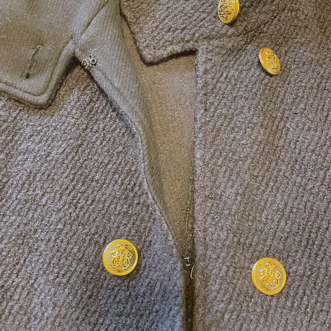 ZARA ザラ ブラック 金ボタン Lサイズ ナポレオン ポンチョ ロング丈