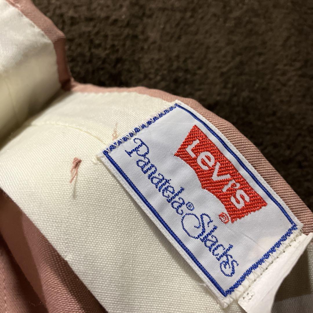 希少 70s vintage levis パナテラ ピンク レアカラー 純正お買い得 限定値下げ 希少 パナテラ レアカラー levis vintage 70s スラックス