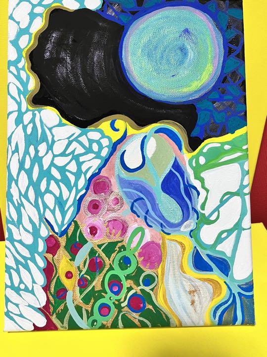 絵画　月