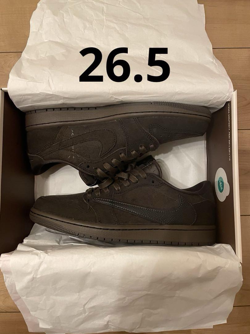 エア ジョーダン 1 x Travis Scott Velvet Brown 靴