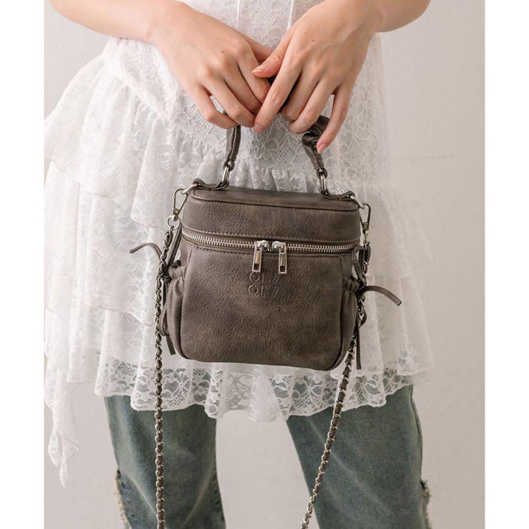 非売品 即日発送 OLIVE des OLIVE バニティバッグ 黒 OLIVE des ショルダーバッグ バッグ スカーフ付きキルティング