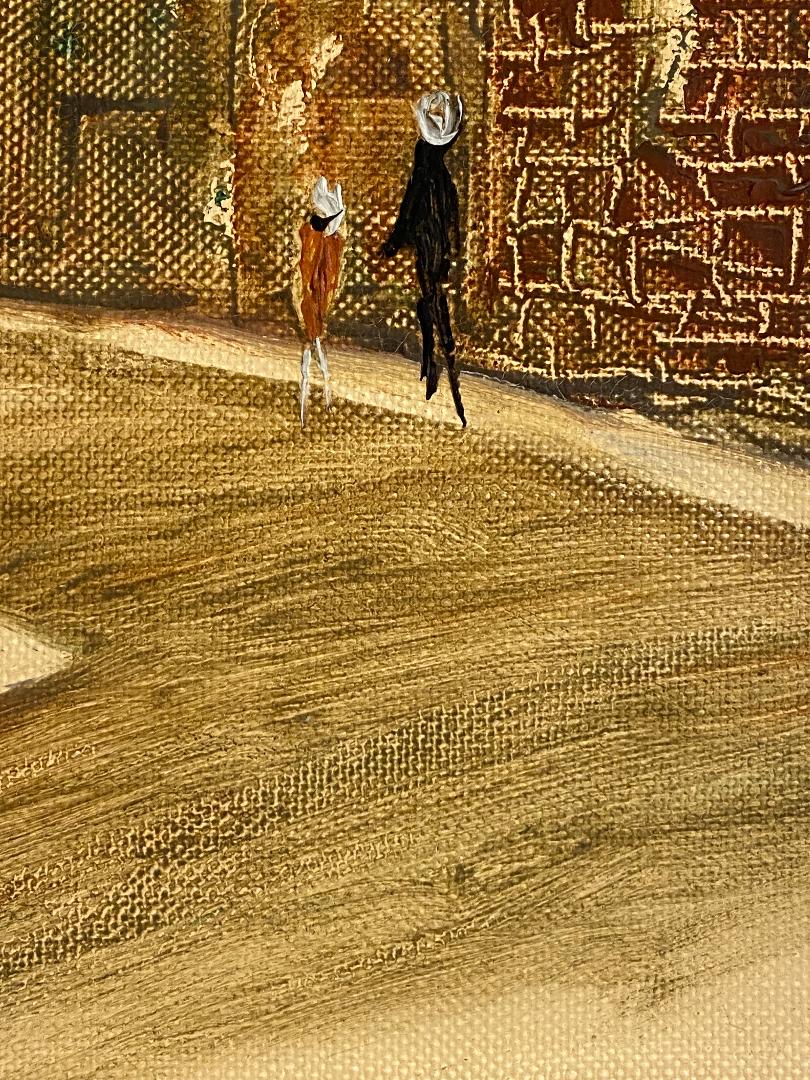 「真作」小宮山恒男　油絵　額付　絵画　油彩画　風景画　サイン有　F4号